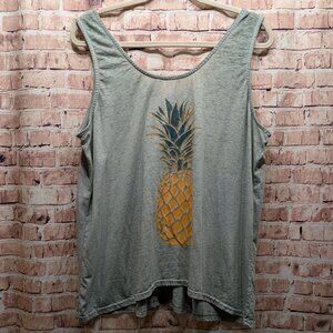 Joei & I Tank Top with Pineapple Design Size 1X